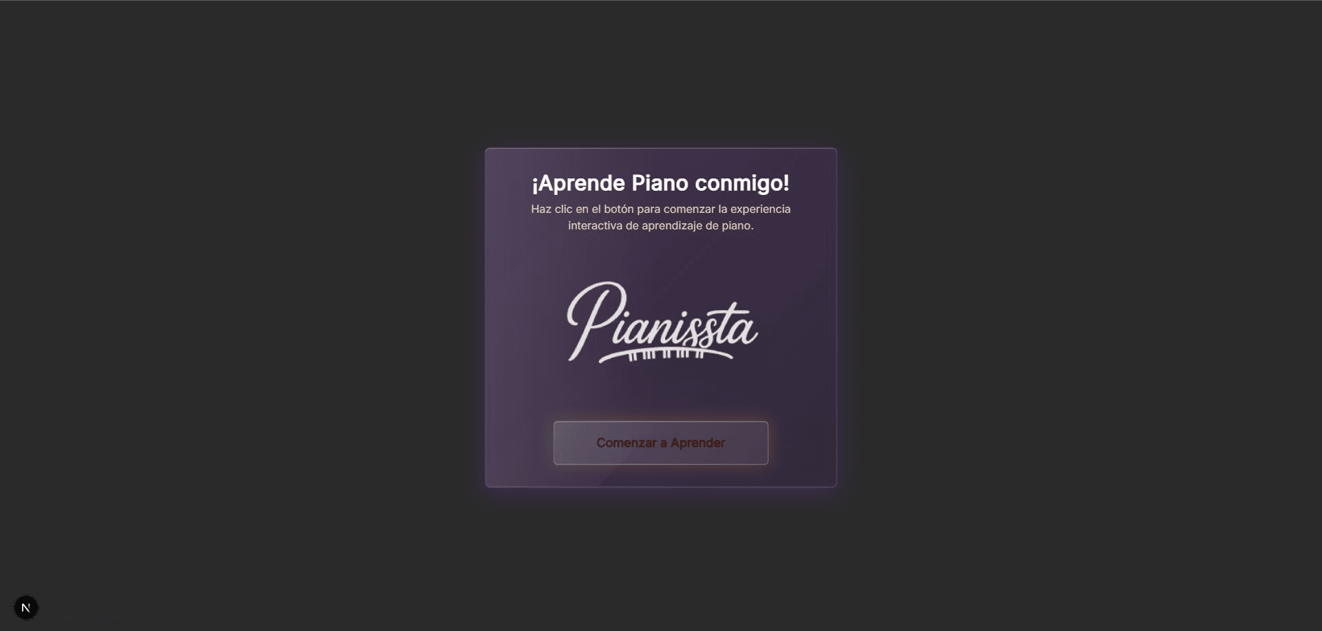 Escena de Pianissta